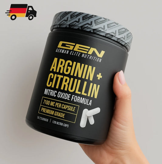 L-Arginin & L-Citrullin 1100 mg – 320 Kapseln NO-Booster Hochdosiert