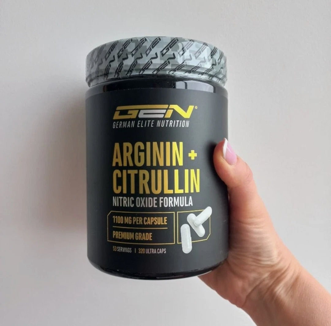 L-Arginin & L-Citrullin 1100 mg – 320 Kapseln NO-Booster Hochdosiert